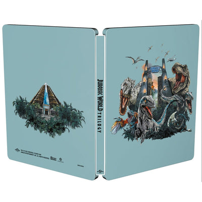 Мир Юрского периода: Трилогия (2015-2022) (англ. язык) (4K UHD Blu-ray) Steelbook