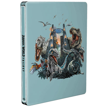 Мир Юрского периода: Трилогия (2015-2022) (англ. язык) (4K UHD Blu-ray) Steelbook