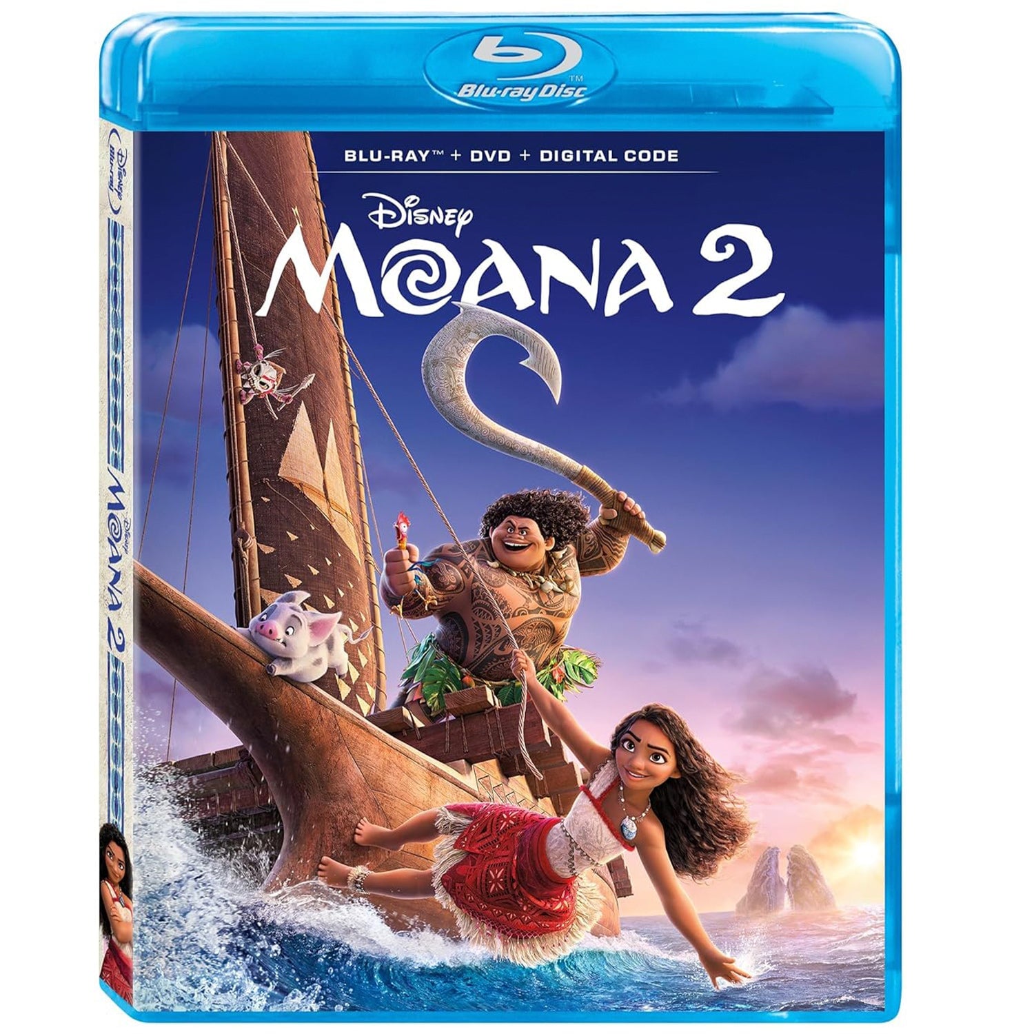 Моана 2 (2024) (англ. язык) (Blu-ray + DVD)