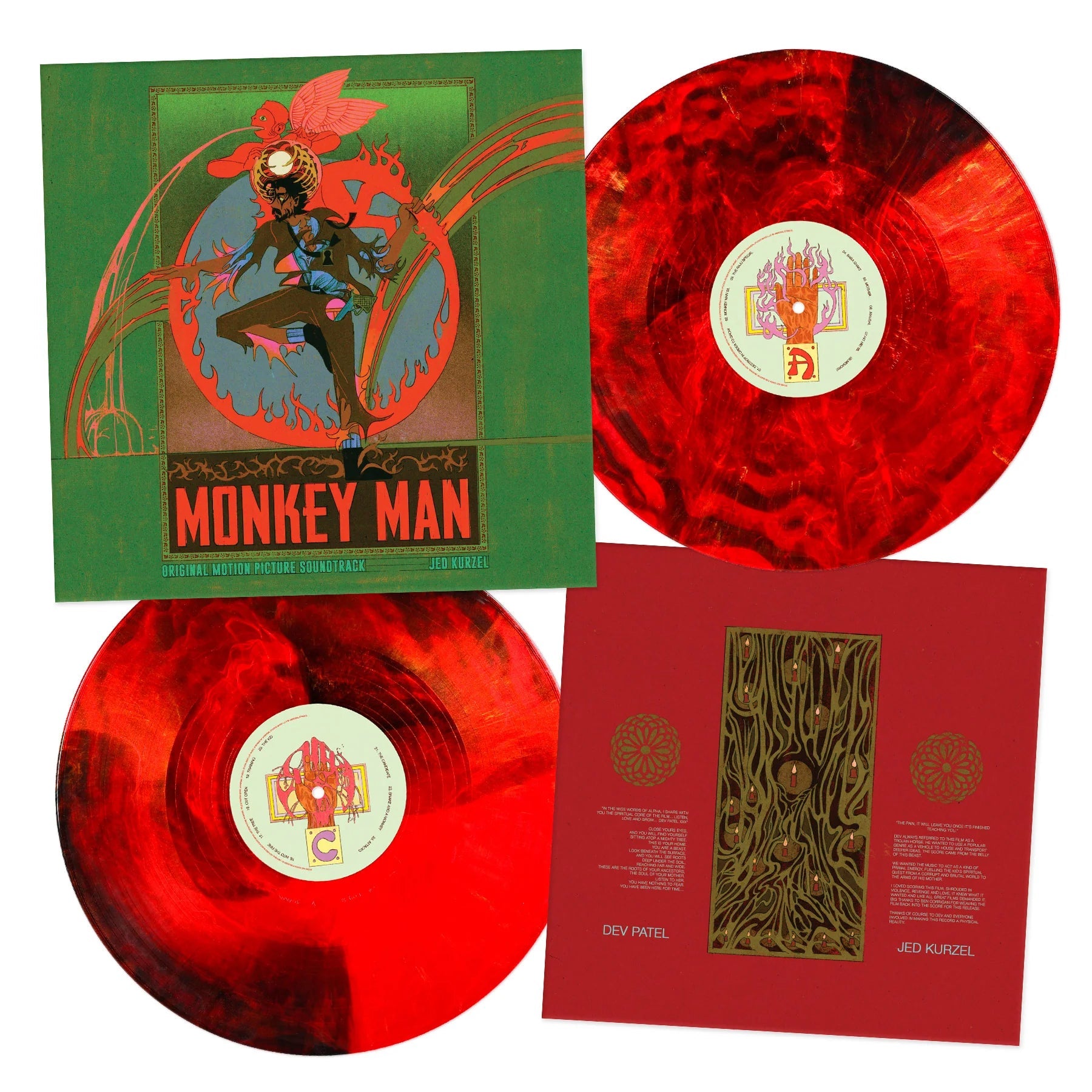 Monkey Man (Original Motion Picture Soundtrack) (Blood Red, Black and Metallic Gold Swirl Vinyl 2LP)