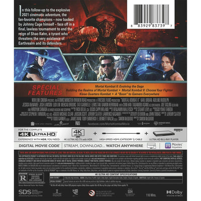 Мортал Комбат 2 (2026) (англ. язык) (4K UHD Blu-ray)