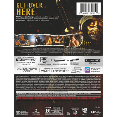 Мортал Комбат (2021) (англ. язык) (4K UHD Blu-ray) Steelbook