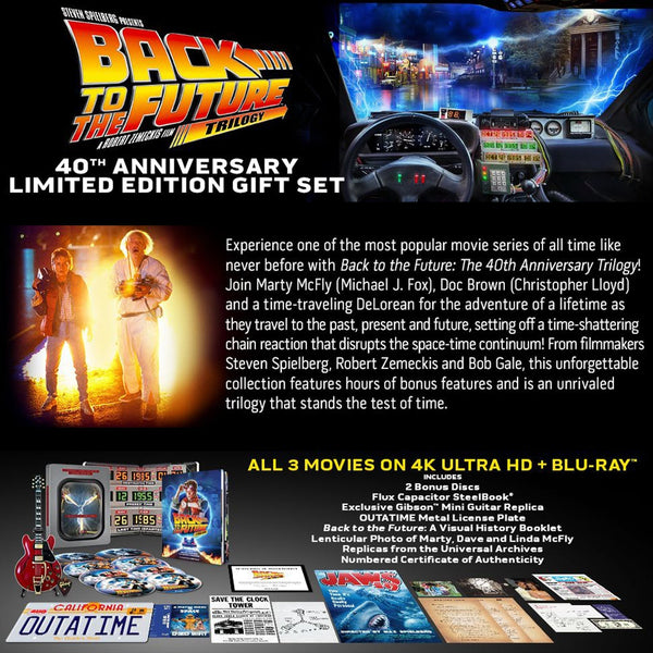 Back to the Future Trilogy (4K UHD + Bluray) Steelbook