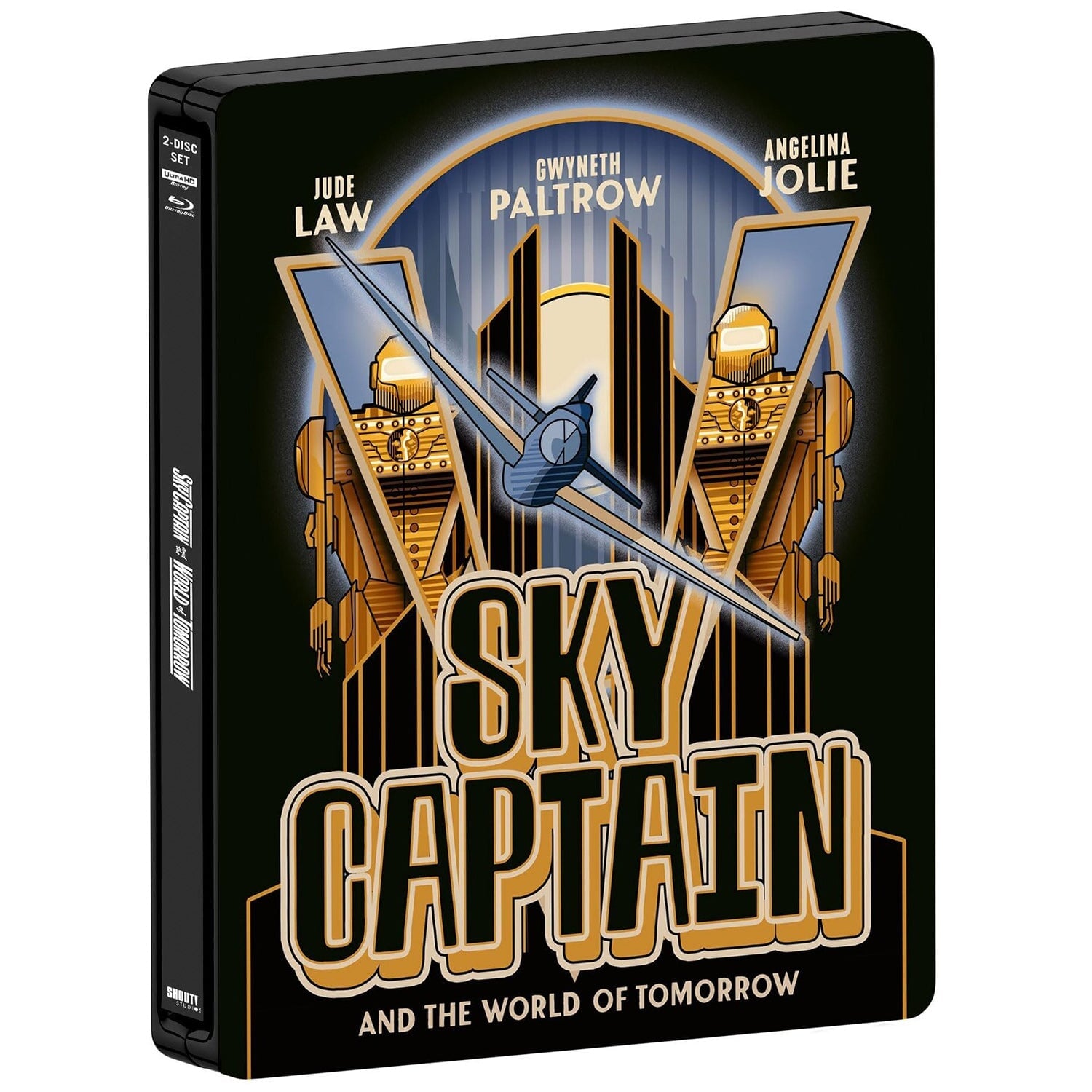 Небесный капитан и мир будущего (2004) (англ. язык) (4K UHD + Blu-ray) Steelbook