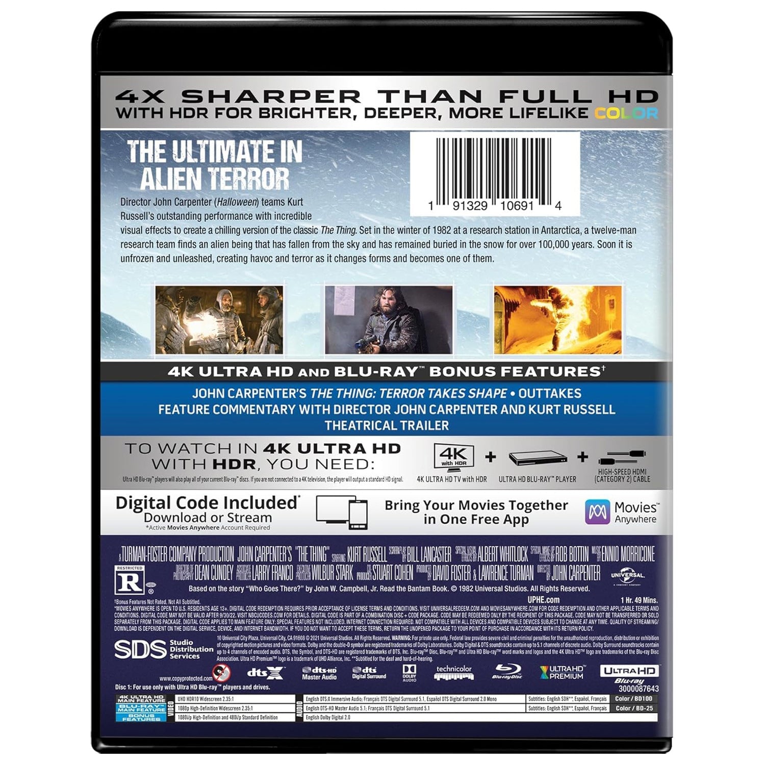 Нечто (1982) (англ. язык) (4K UHD + Blu-ray)