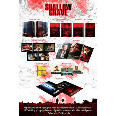 Неглубокая могила (1994) (англ. язык) (4K UHD + Blu-ray) Steelbook Limited Collector's Edition