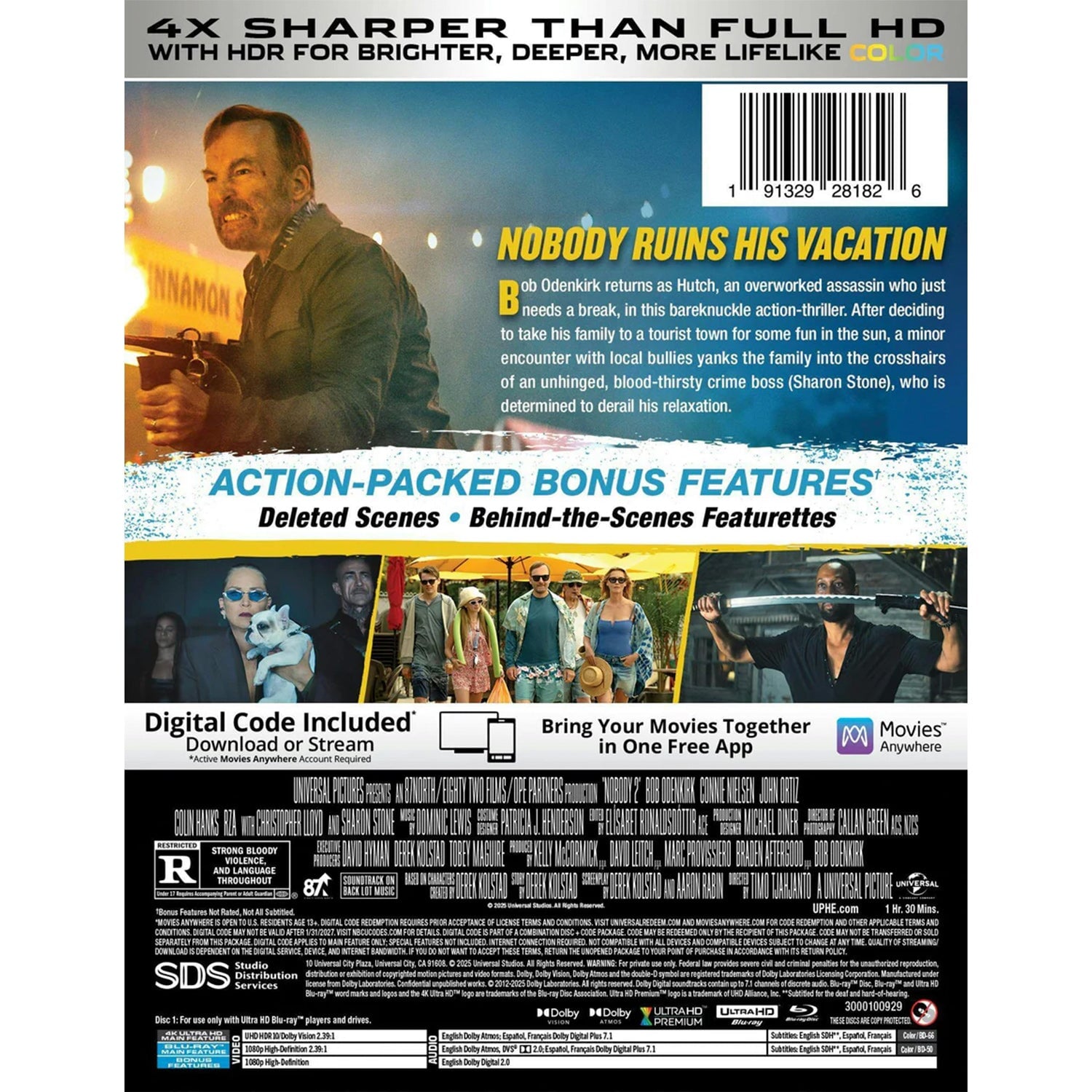 Никто 2 (2025) (англ. язык) (4K UHD + Blu-ray) Steelbook