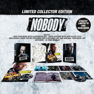 Никто (2021) (англ. язык) (4K UHD + Blu-ray) Steelbook Collector's Edition