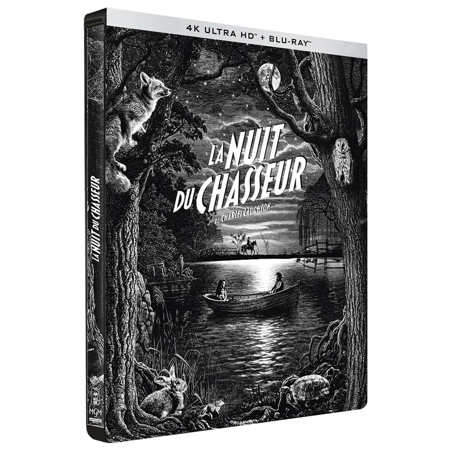 Ночь охотника (1955) (англ. язык) (4K UHD + Blu-ray) Steelbook