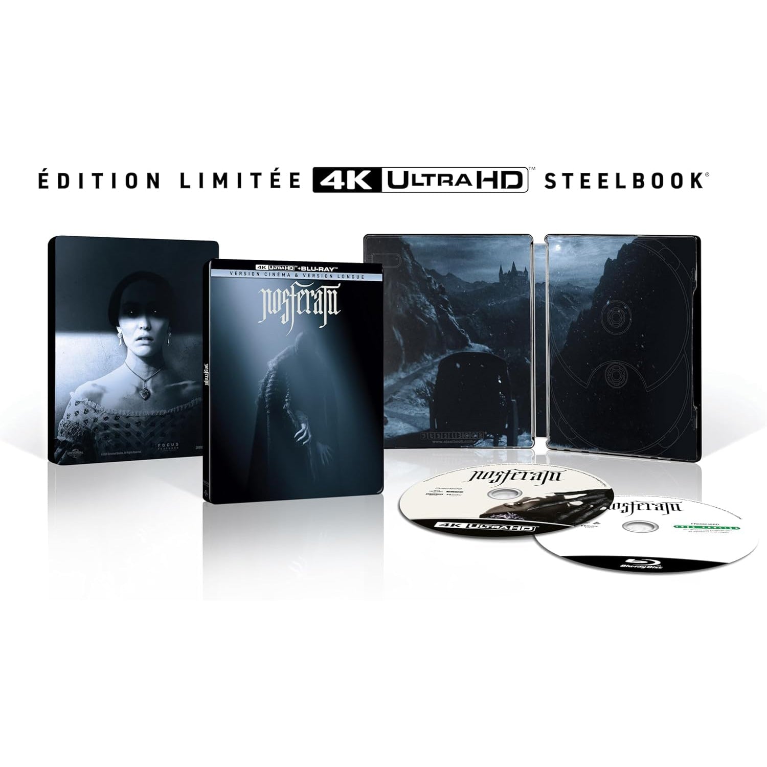 Носферату (2024) [Расширенная версия] (англ. язык) (4K UHD + Blu-ray) Steelbook