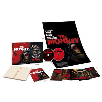 Обезьяна (2025) (англ. язык) (4K UHD + Blu-ray) Steelbook - Ultra Limited Edition