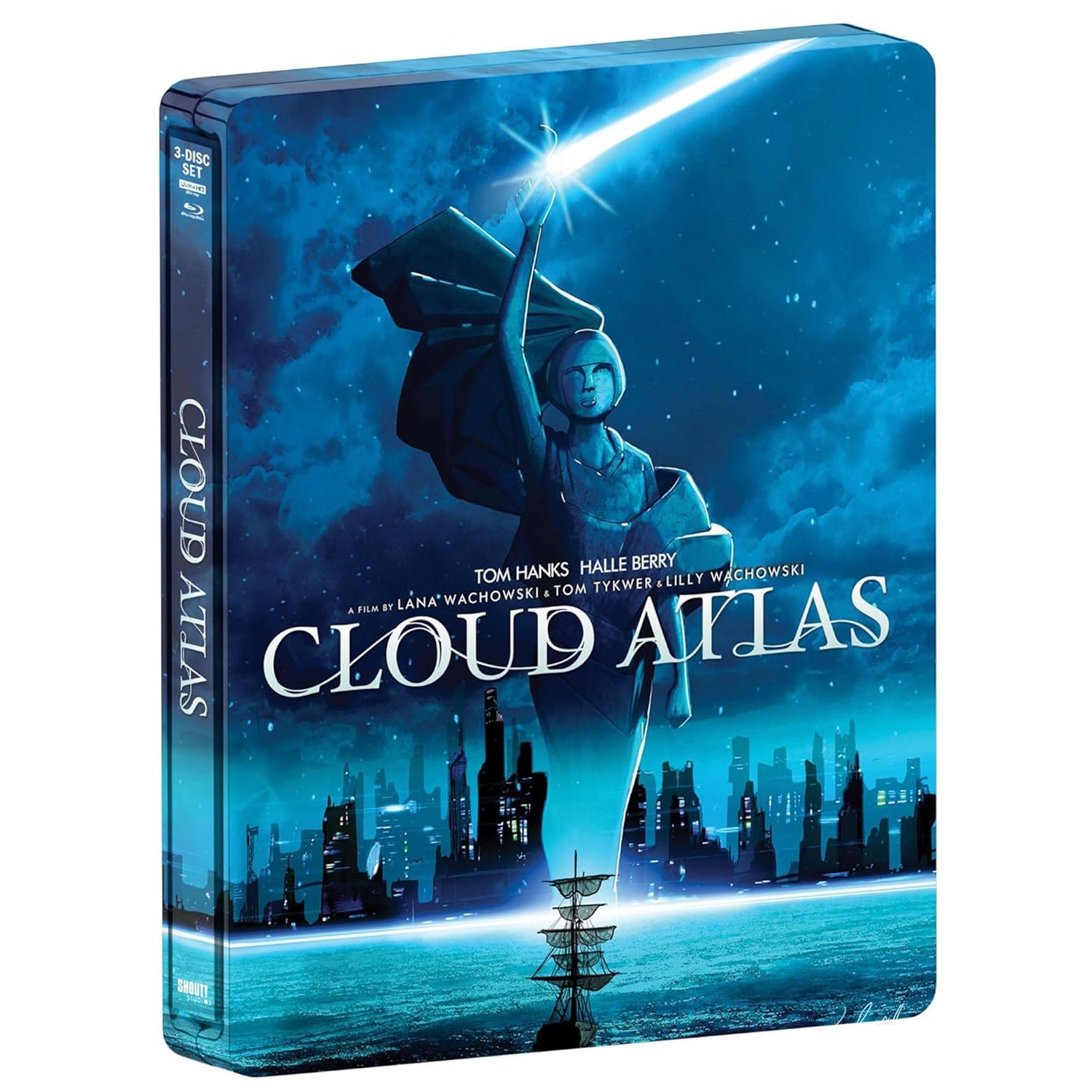 Облачный атлас (2012) (англ. язык) (4K UHD + Blu-ray + Бонусный Blu-ray) Steelbook