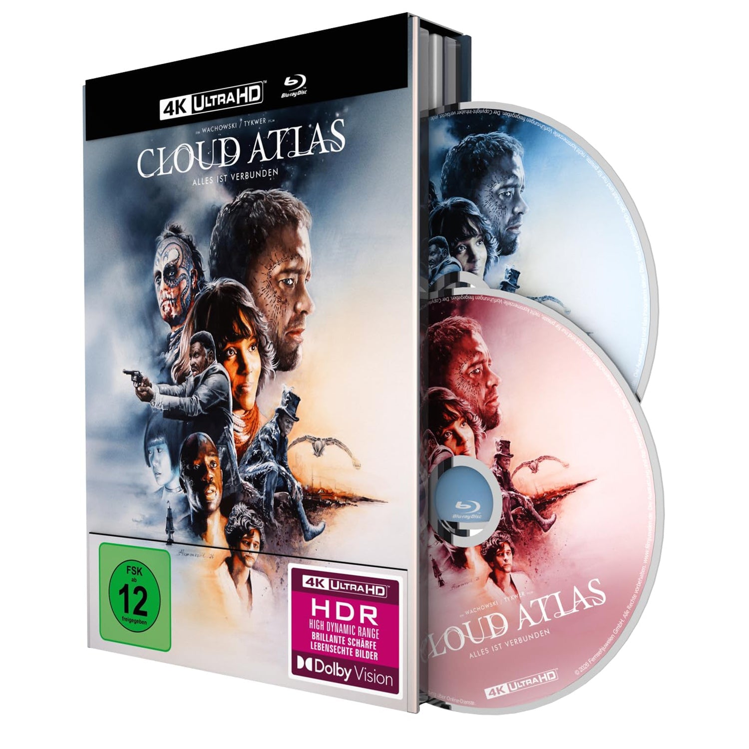 Облачный атлас (2012) (англ. язык) (4K UHD + Blu-ray) Limited Collector's Edition Mediabook