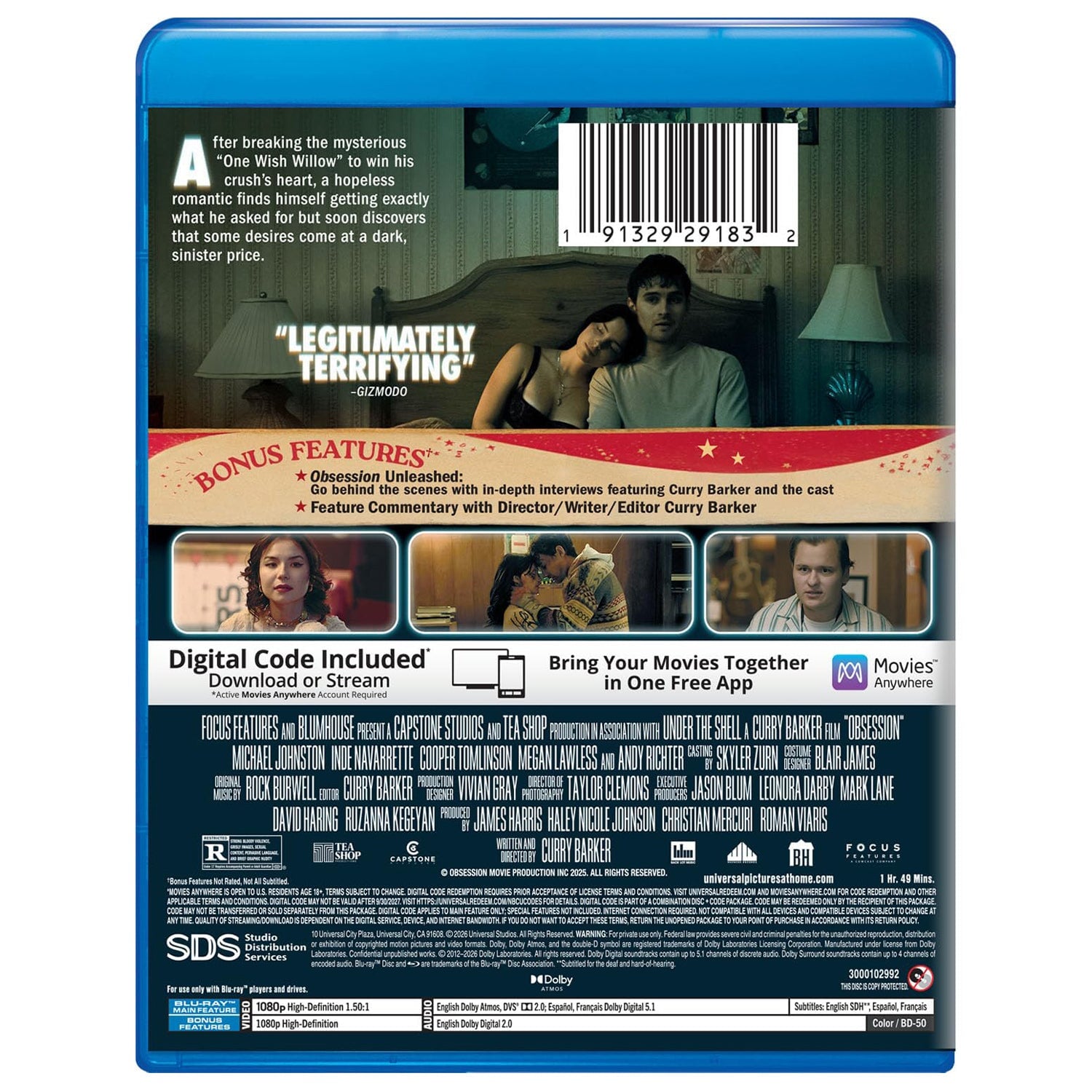 Обсессия (2025) (англ. язык) (Blu-ray)