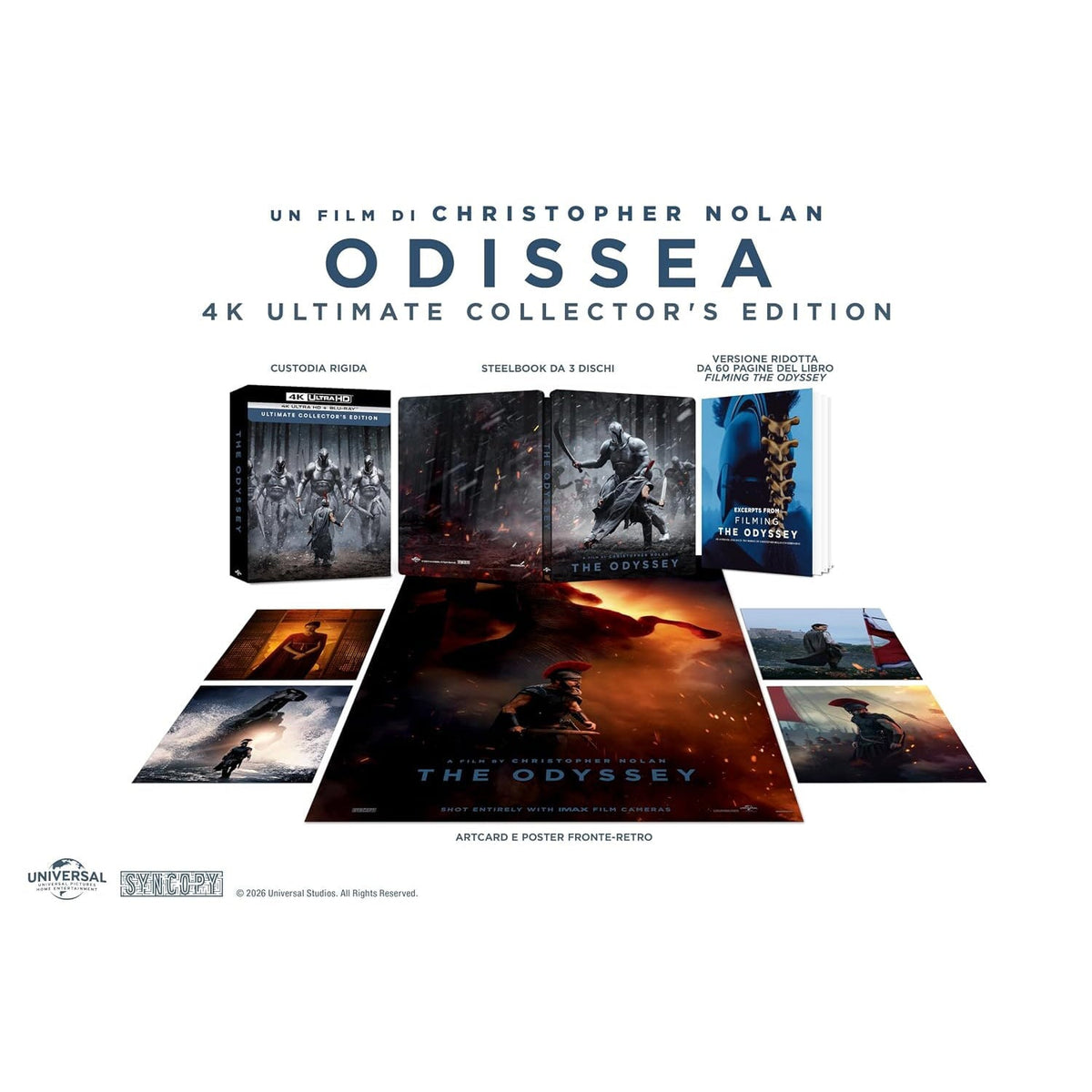 Одиссея (2026) (англ. язык) (4K UHD + 2 Blu-ray) Steelbook Ultimate Collector's Edition
