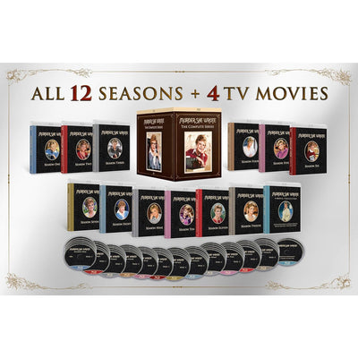 Она написала убийство [Сезоны 1-12 + 4 ТВ фильма] (англ. язык) (62 Blu-ray)