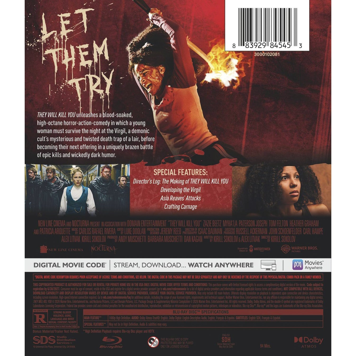 Они придут за тобой (2026) (англ. язык) (Blu-ray)