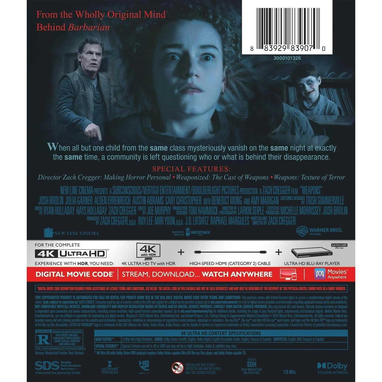 Орудия (2025) (англ. язык) (4K UHD Blu-ray)