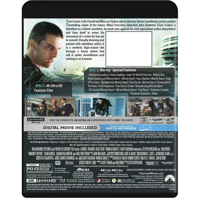 Особое мнение (2002) (англ. язык) (4K UHD + Blu-ray Bonus)