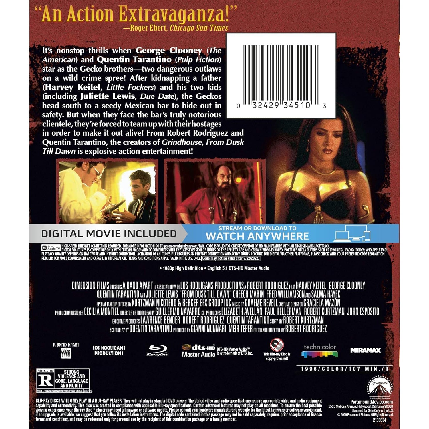 От заката до рассвета (1996) (англ. язык) (Blu-ray)