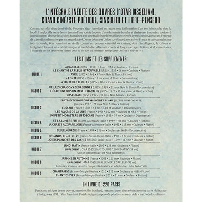 Отар Иоселиани: Полная коллекция фильмов (1966-2015) (9 Blu-ray) + Буклет