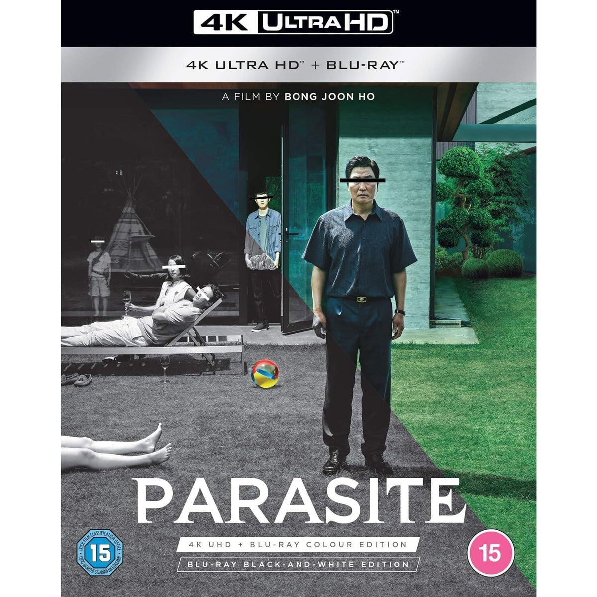 Паразиты (2019) (англ. субтитры) (4K UHD + 2 Blu-ray) [Цветная + ч/б версии]