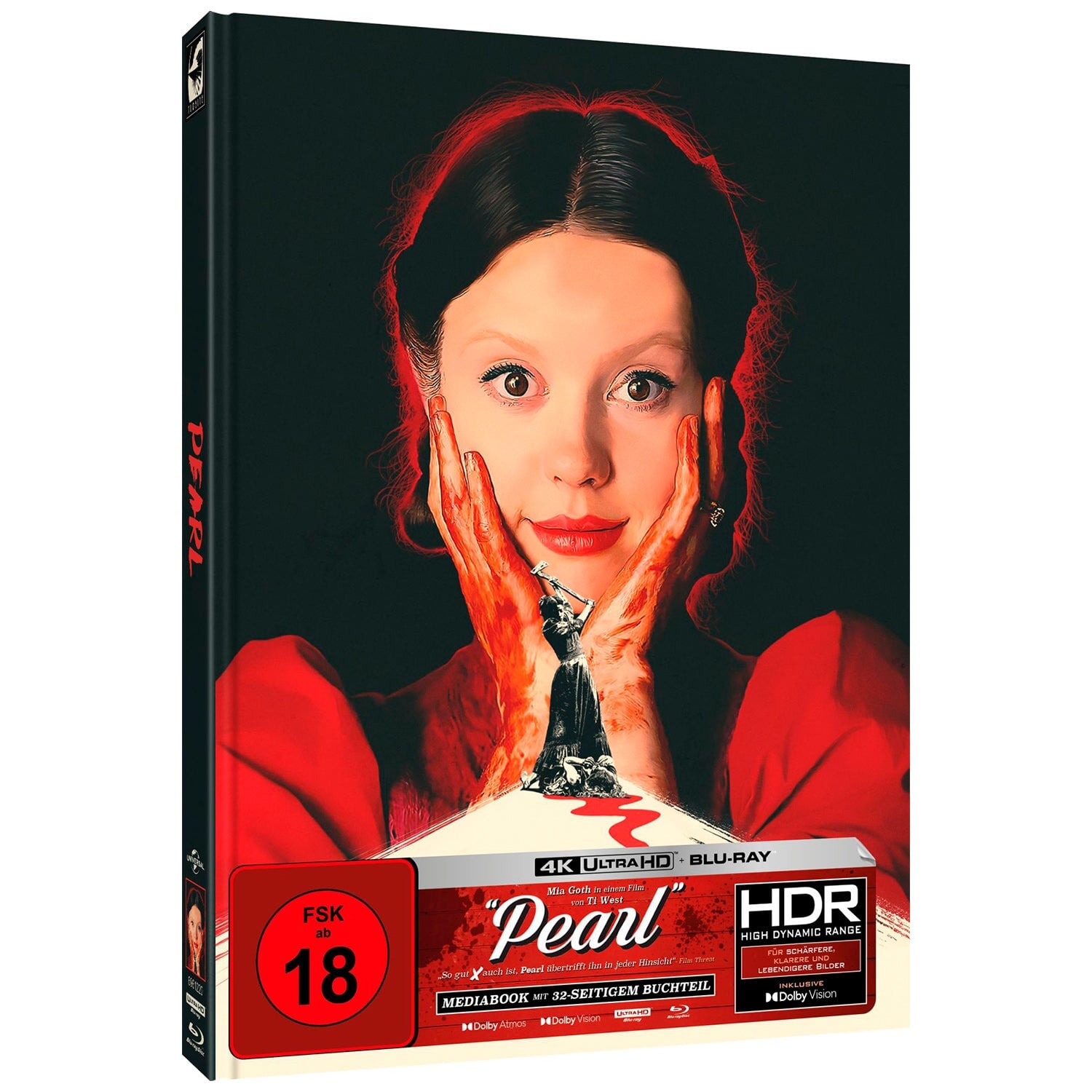 Пэрл (2022) (англ. язык) (4K UHD + Blu-ray) Limited Edition Mediabook Cover A