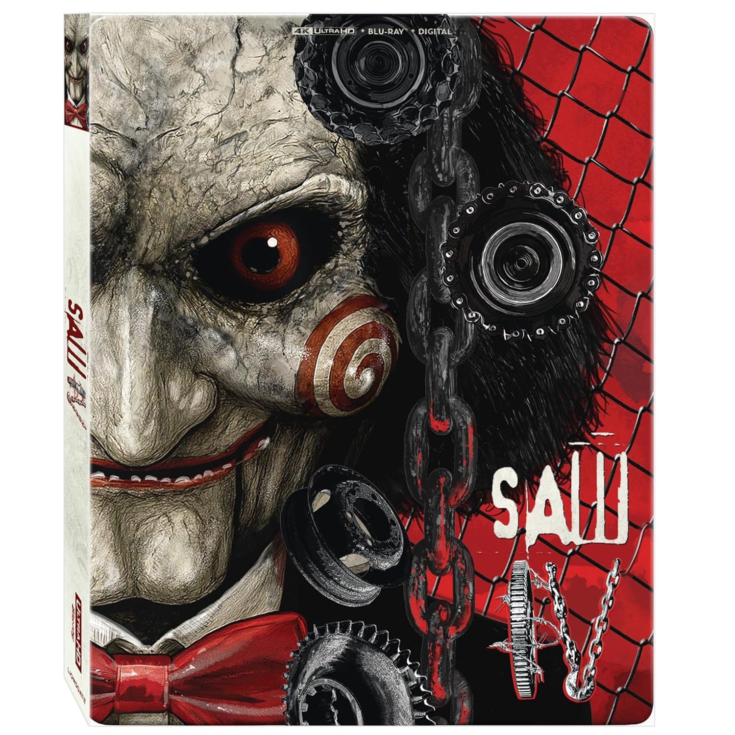 Пила 4 (2007) (англ. язык) (4K UHD + Blu-ray) Steelbook