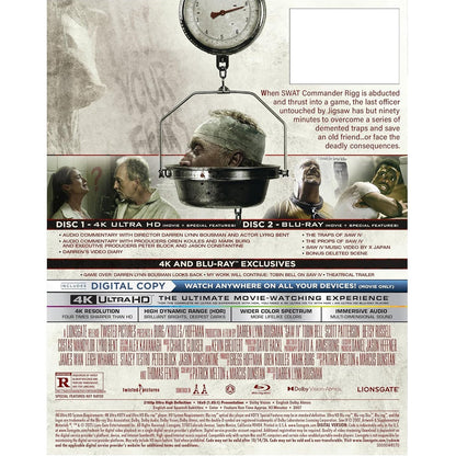 Пила 4 (2007) (англ. язык) (4K UHD + Blu-ray) Steelbook