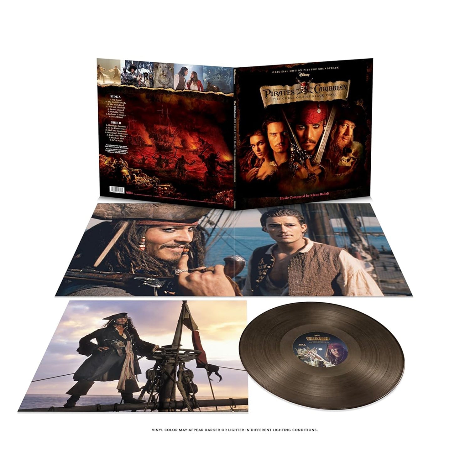 Pirates of the Caribbean: The Curse of the Black Pearl (Original Motion Picture Soundtrack) (Black Ice Vinyl LP)
