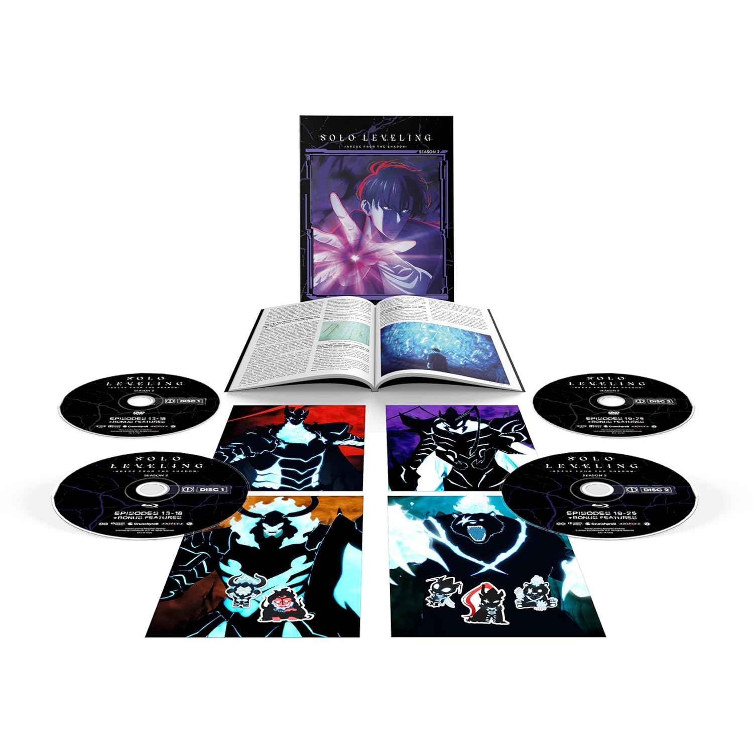 Поднятие уровня в одиночку: Сезон 2 (2024) (англ. язык) (2 Blu-ray + 2 DVD) Limited Edition