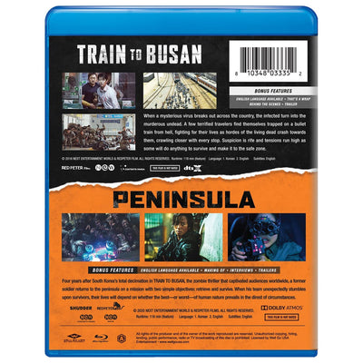 Поезд в Пусан / Поезд в Пусан 2: Полуостров (2016-2020) (англ. язык) (2 Blu-ray)
