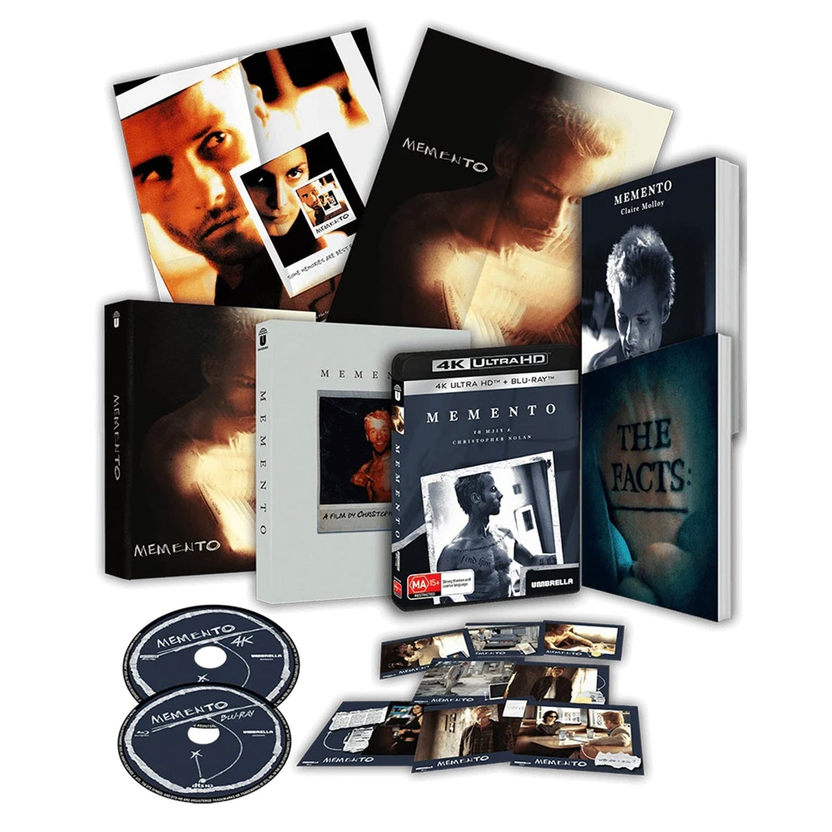 Помни (Мементо) (2000) (англ. язык) (4K UHD + Blu-ray) [25th Anniversary] Collector's Edition