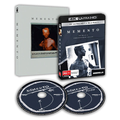 Помни (Мементо) (2000) (англ. язык) (4K UHD + Blu-ray) [25th Anniversary] Collector's Edition