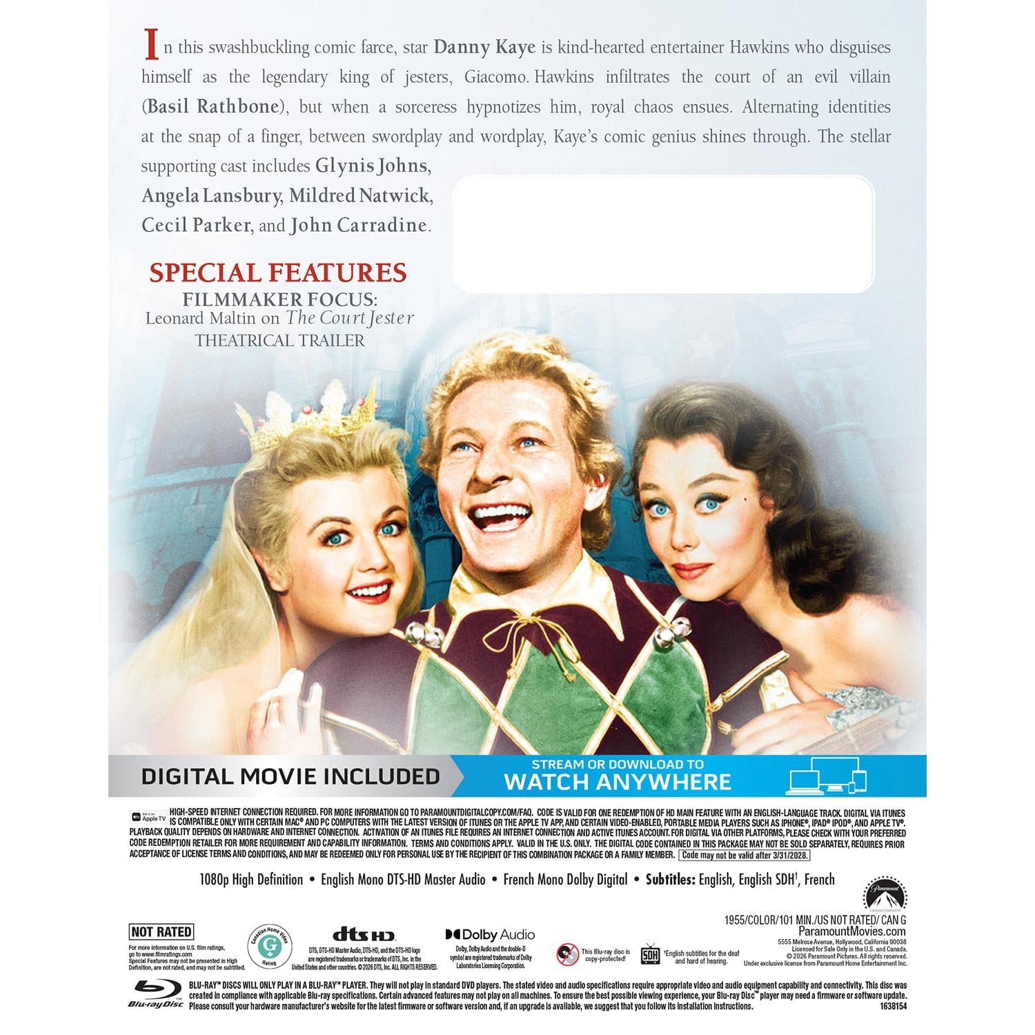 Придворный шут (1955) (англ. язык) (Blu-ray)