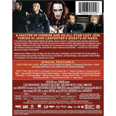 Призраки Марса (2001) (англ. язык) (4K UHD + Blu-ray) Steelbook