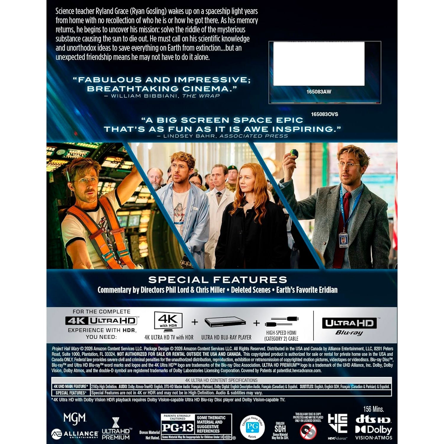 Проект «Конец света» (Проект «Аве Мария») (2026) (англ. язык) (4K UHD Blu-ray)