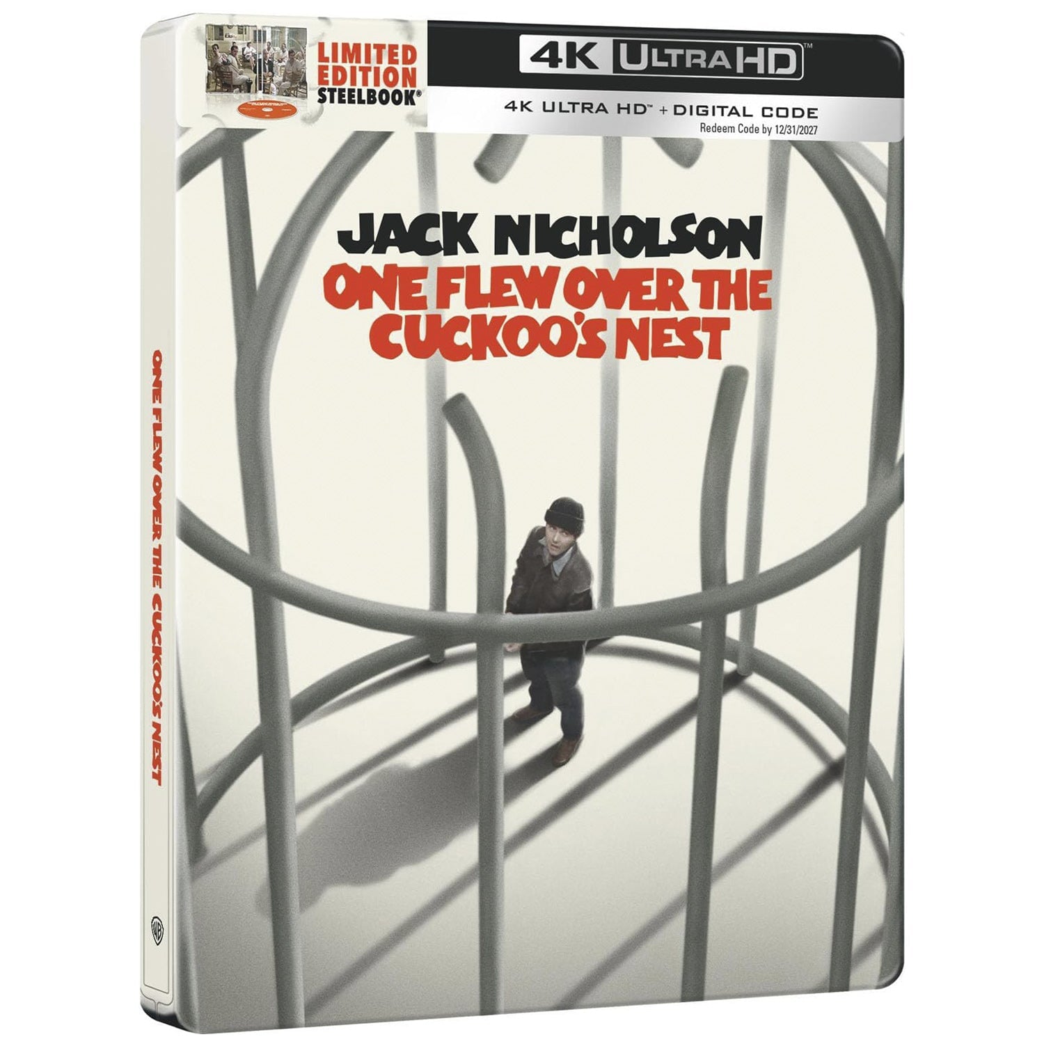 Пролетая над гнездом кукушки (1975) (англ. язык) (4K UHD Blu-ray) Steelbook [50th Anniversary]