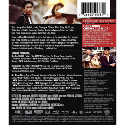 Пуля в голове (1990) (англ. язык) (4K UHD + 2 Blu-ray) [Hong Kong Cinema Classics #25]