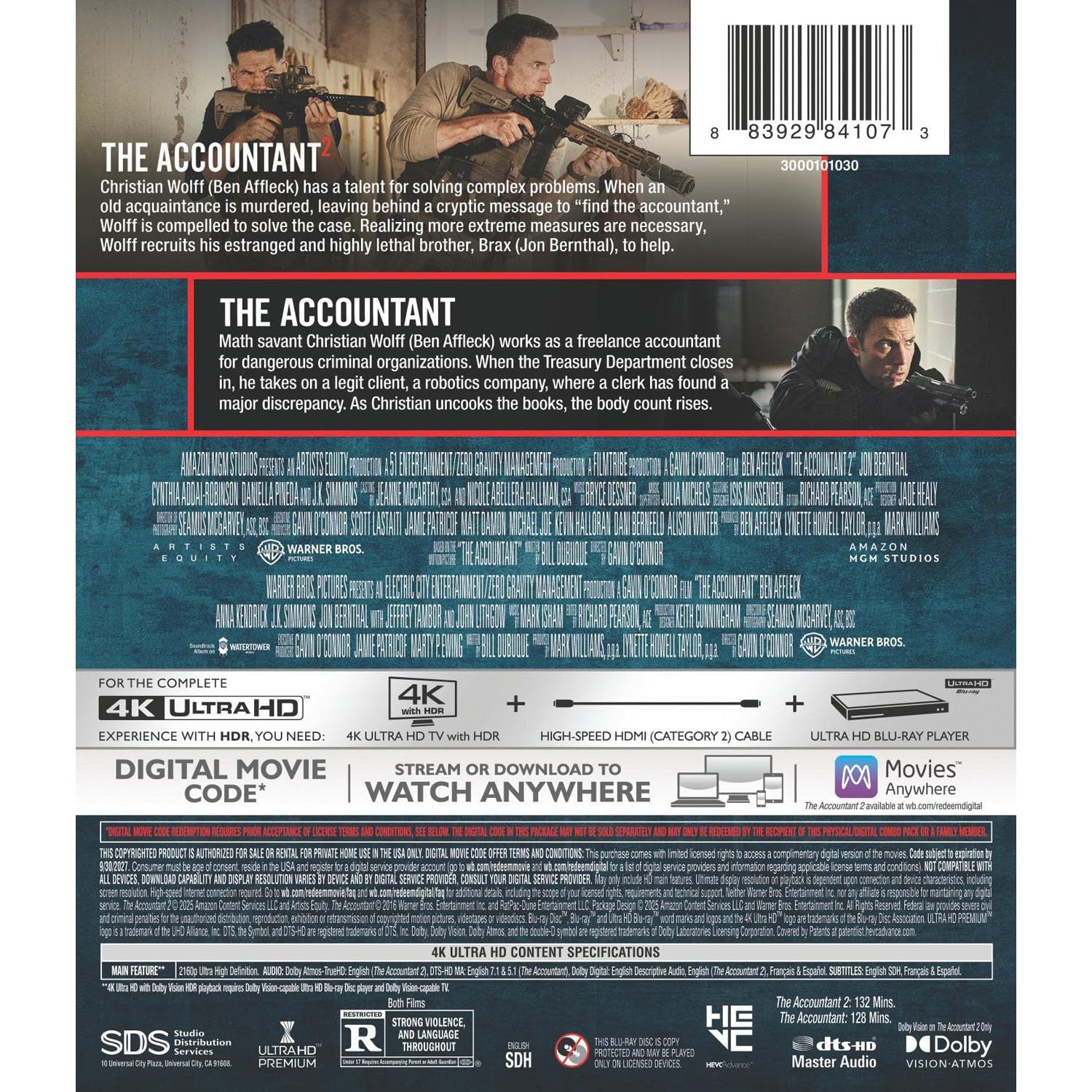 Расплата 1-2 (2016-2025) (англ. язык) (4K UHD)