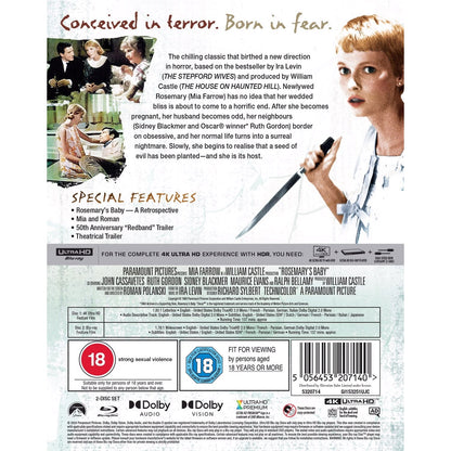 Ребенок Розмари (1968) (англ. язык) (4K UHD + Blu-ray) Limited Collector's Edition