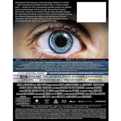 Реквием по мечте (2000) (англ. язык) (4K UHD + Blu-ray) DigiPack [25th Anniversary] Lenticular Gift Box