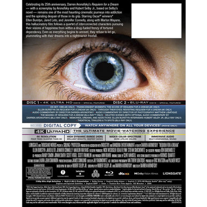 Реквием по мечте (2000) (англ. язык) (4K UHD + Blu-ray) DigiPack [25th Anniversary] Lenticular Gift Box