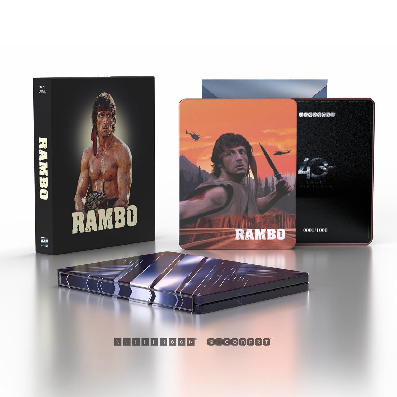 Рэмбо: Коллекция 5 фильмов (1982-2019) (англ. язык) (5 x 4K UHD) Steelbook [Icon Collection]