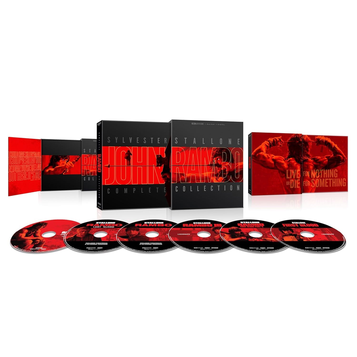 Рэмбо: Полная коллекция (1982-2019) (англ. язык) (4K UHD Blu-ray) Exclusive DigiPack