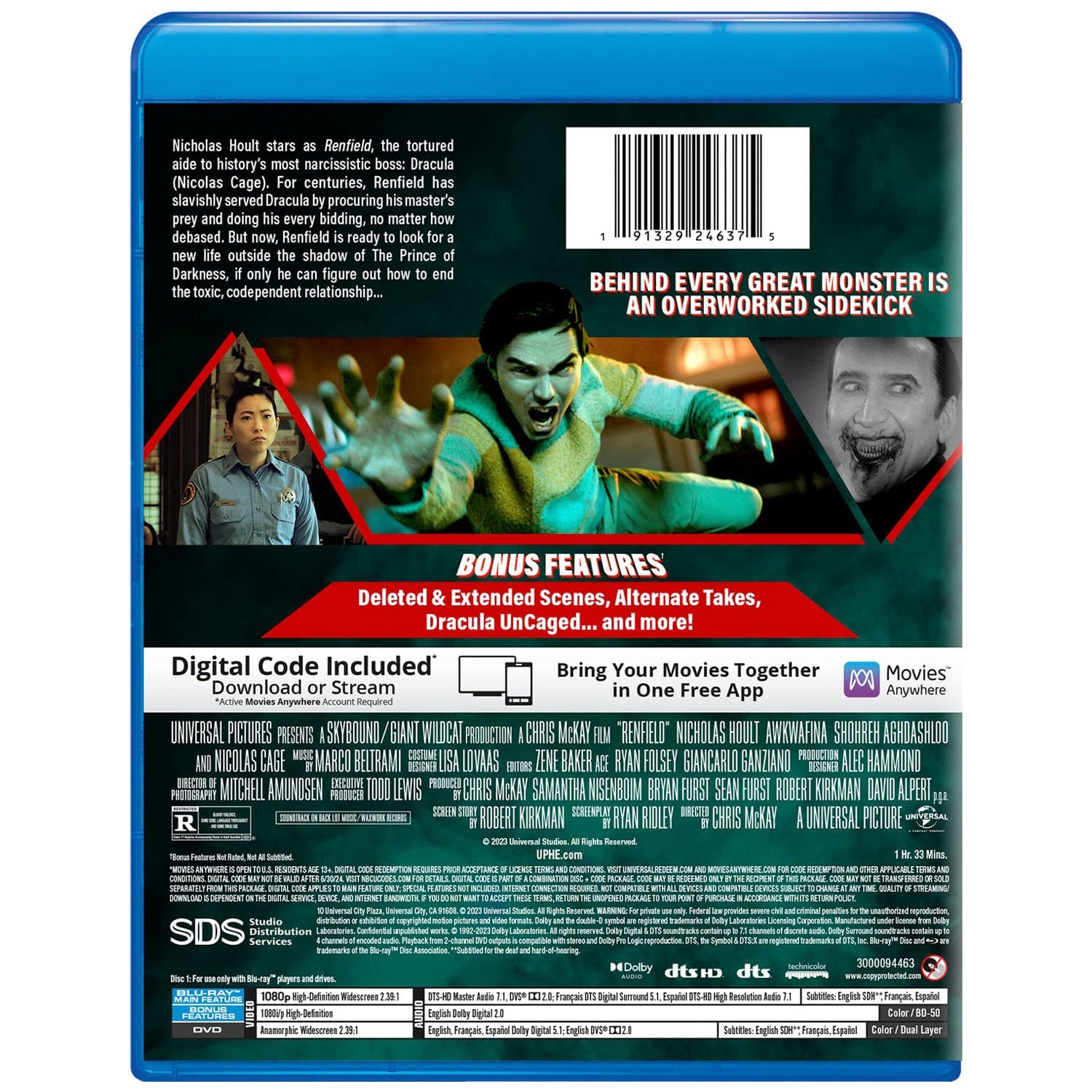 Ренфилд (2023) (англ. язык) (Blu-ray + DVD)