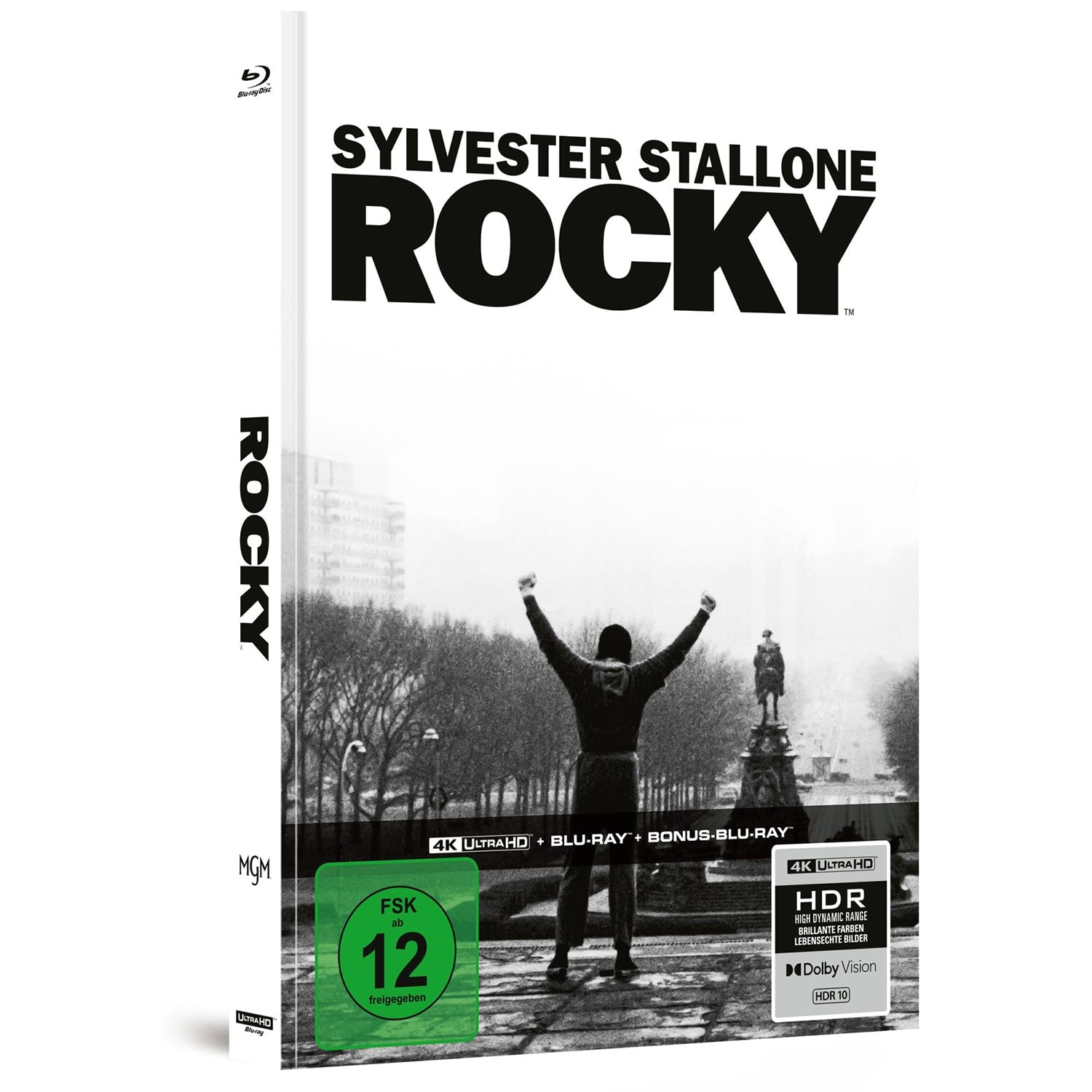 Рокки (1976) (англ. язык) (4K UHD + Blu-ray + Bonus Blu-ray) Mediabook [Cover A]