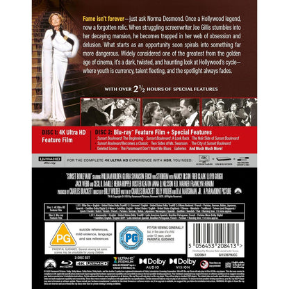 Сансет бульвар (1950) (англ. язык) (4K UHD + Blu-ray) 75th Anniversary Collector's Edition