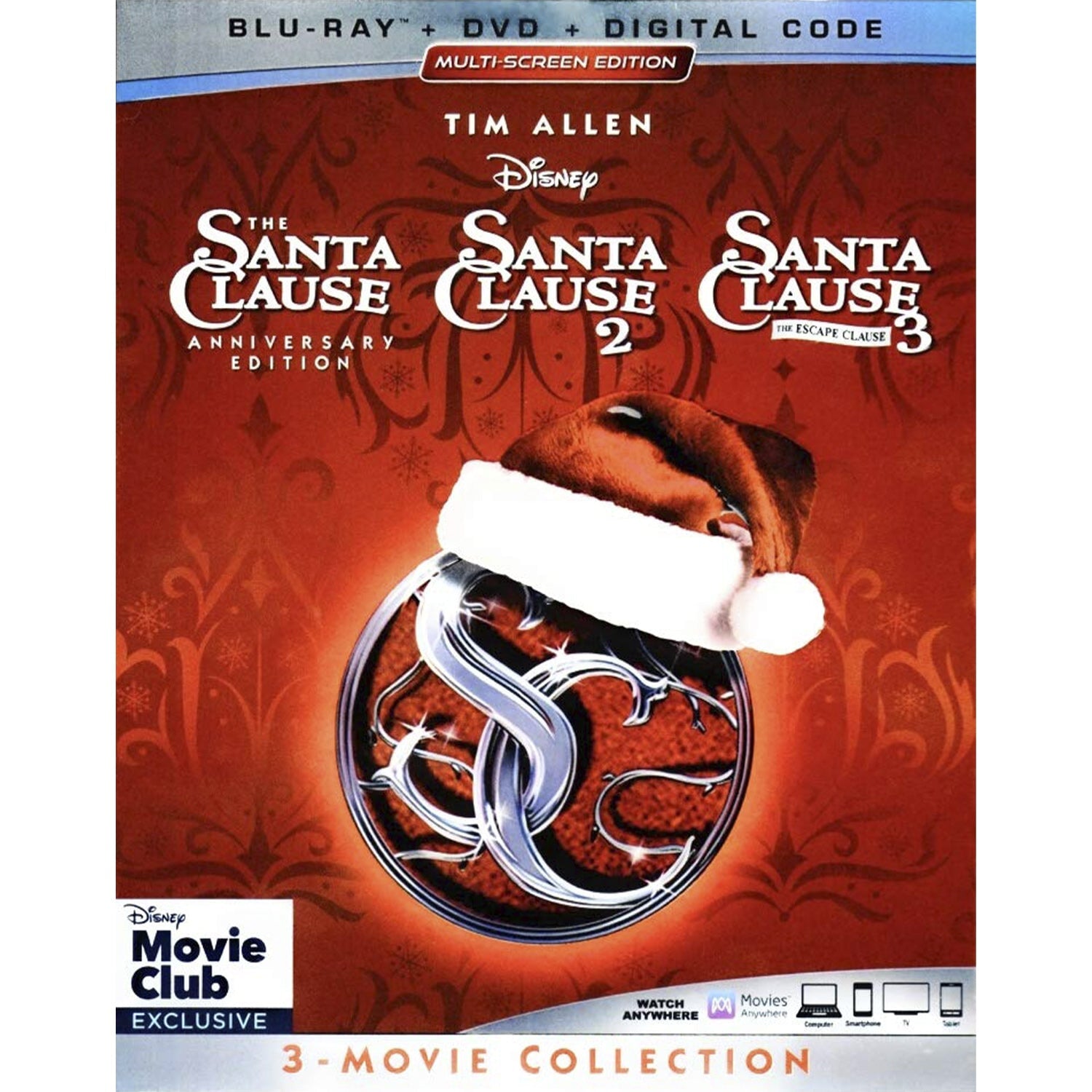 Санта Клаус: Коллекция 3 фильмов (3 Blu-ray + 3 DVD)