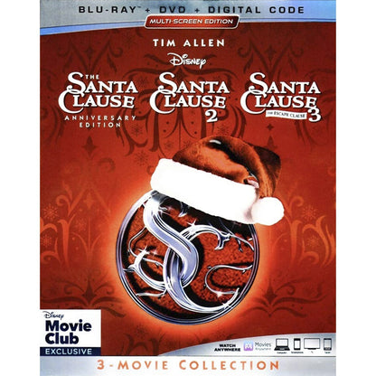 Санта Клаус: Коллекция 3 фильмов (3 Blu-ray + 3 DVD)
